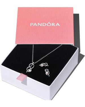 PANDORA Infinity Knot Jewelry Gift Set - Pink