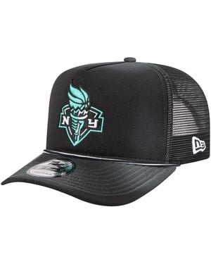 KTZ And New York Liberty Worn Foam Front 9fifty A-frame Trucker Rope Snapback Hat - Black