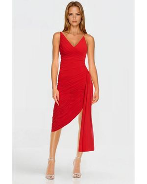 ONE33 SOCIAL The Adeline Spaghetti Strap Cocktail Dress - Red
