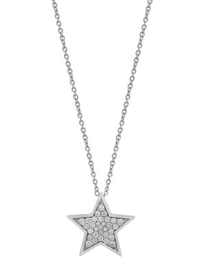 Effy Lab-grown Diamond Round Pendant (1/3 Ct. T.w. - Metallic