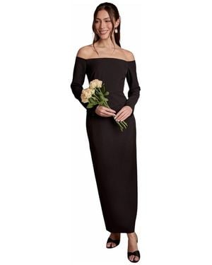 Coast Bardot Long-sleeve Maxi Dress - Black