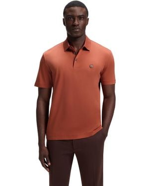 BOSS Boss By Double B Monogram Mercerized-cotton Polo Shirt - Red