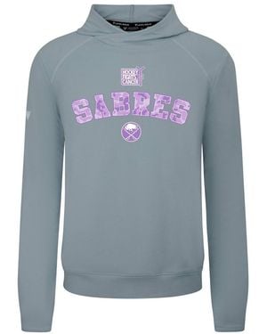 Levelwear Buffalo Sabres Hockey Fights Cancer Mandate Tri-blend Hoodie - Blue