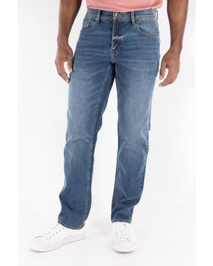 DEVIL-DOG Devil-dog Dungarees Slim Straight Fit Performance Stretch Denim Jeans - Black