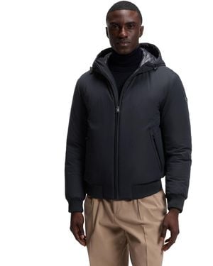 BOSS Boss By C-caniol Water-repellent Padded Hooded Jacket - Blue