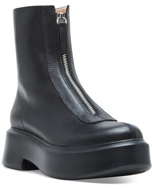 Steve Madden Jones Zipper Combat Booties - Black