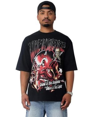 Reason Move In Silence Washed Heavy Terry Short Sleeve T-shirt - Black