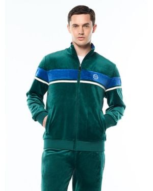 Sergio Tacchini Damarindo Velour Track Jacket - Green
