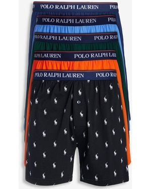 Polo Ralph Lauren 5-pk. Classic Cotton Knit Boxers - Blue