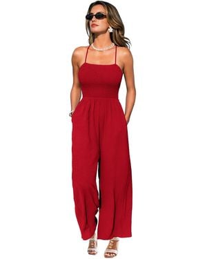 CUPSHE Sea Change Jumpsuit - Red
