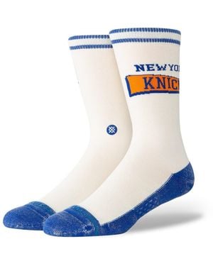 Stance And New York Knicks Victory Crew Socks - Blue