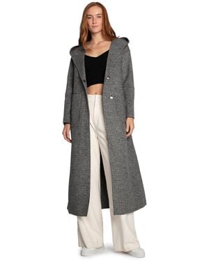 Belle & Bloom Walk My Way Wool Blend Oversized Maxi Coat - Multicolor