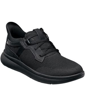 Florsheim Fleet Knit Elastic Lace Slip-on Sneakers - Black