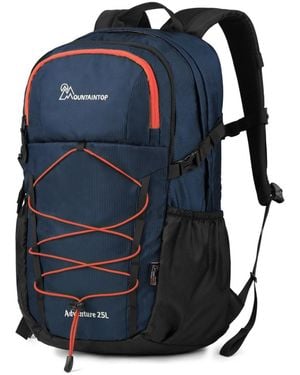 Mountaintop Hiking Backpack 25 Liter Camping Backpack Men Hiking Daypack Lightweight Travel Backpack For Climbing - Blue