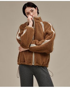 UGG Nikia Crochet Long Sleeve Fluff Jacket - Natural