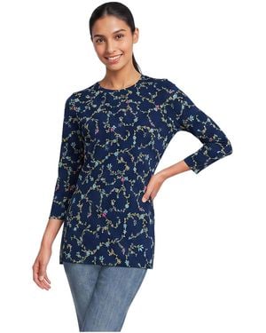 Lands' End 3/4 Sleeve - Blue