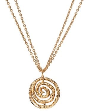 Retro Chic Eternal Spiral Pendant - Metallic