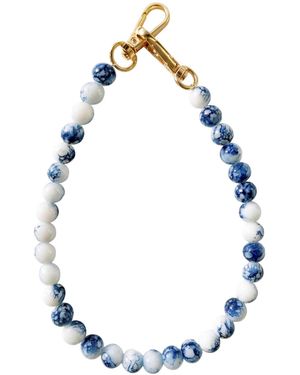 seree Beaded Bag Charm - Blue