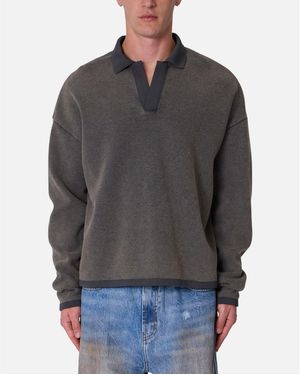 MNML Polo Thermal Long Sleeve - Gray