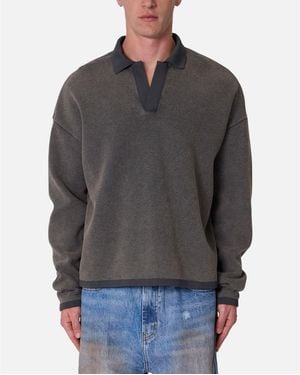 MNML Polo Thermal Long Sleeve - Gray