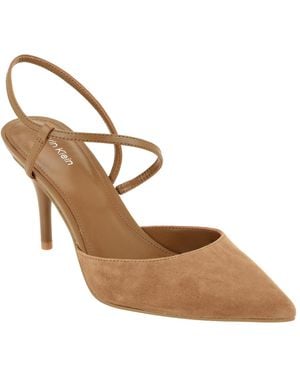 Calvin Klein Cordera Strappy Stiletto Pumps - Metallic
