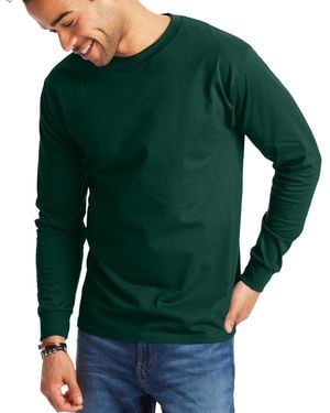 Hanes Beefy-t Long-sleeve T-shirt - Green