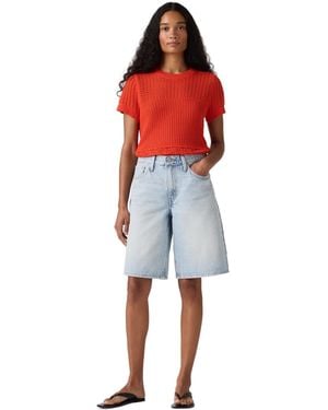 Levi's Mid Rise baggy Shorts - Red