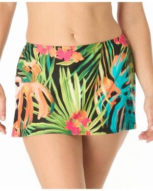Coco Reef High Waist Pull-on Skirt Bottom - Green