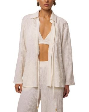 JLUXLABEL Unwind Tie-front Blouse - White