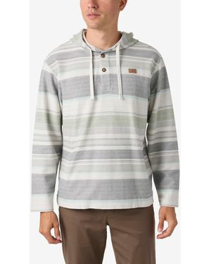 O'neill Sportswear Bavaro Stripe Poncho Sweatshirt - Gray