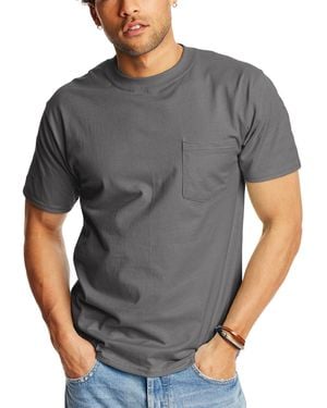 Hanes Beefy-t Pocket T-shirt - Gray