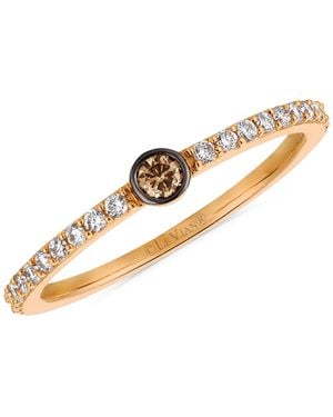 Le Vian Chocolatier Vanilla Diamond & Chocolate Diamond Ring (1/4 Ct. T.w. - Metallic