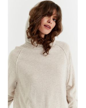 Chinti & Parker Chinti & Parker Wool Cashmere Luxe Lounge Boxy Hoodie - Natural