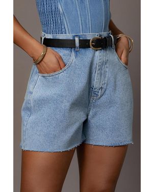 JLUXLABEL Denim Jourdan Shorts - Blue