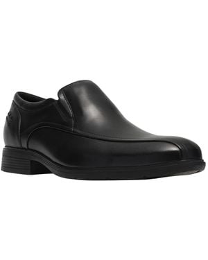 Clarks Steadwell Step Waterproof Leather Loafers - Black
