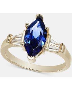 Charter Club Blue Crystal Marquise Ring