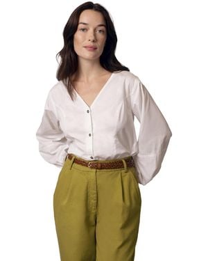 Celtic & Co. V Neck Button Through Blouse - Multicolor