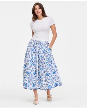 On 34th Serene Shores Midi Skirt - Blue