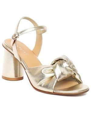Maguire Shoes Noto Knotted Leather High Heel - Metallic
