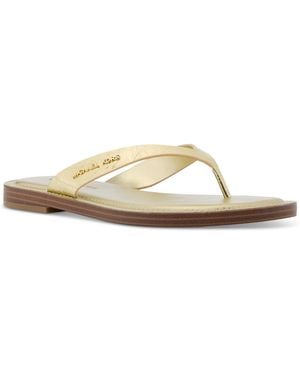Michael Kors Koko Flip Flop Sandals - White