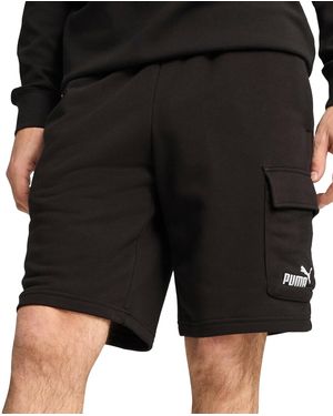 PUMA Logo Cargo Shorts - Black