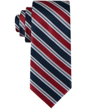 Tommy Hilfiger Conrad Striped Pattern Classic Tie - Blue