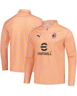 PUMA Ac Milan 2025/26 Pre-match Drycell Quarter-zip Sweatshirt - Pink