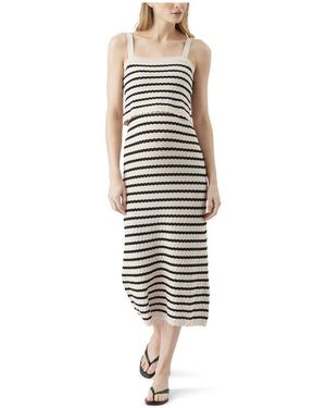 Ripe Maternity Maternity Ripe Pointelle Knit Nursing Dress - White