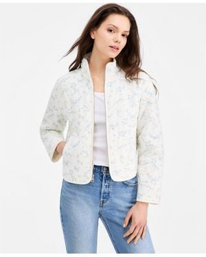 Levi's Quilted Short Liner Zipper Jacket - Blue