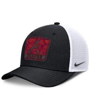 Nike Atlanta Braves Rise Camo Adjustable Trucker Hat - Multicolor