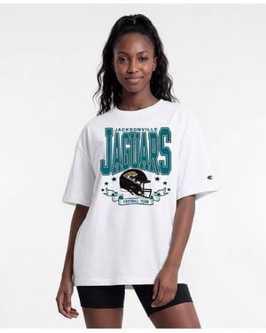 Champion Jacksonville Jaguars Oversized Graphic T-shirt - White