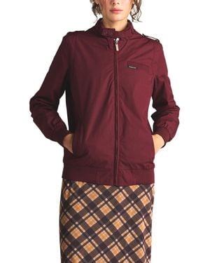 Members Only Classic Iconic Racer Jacket (slim Fit) - Red