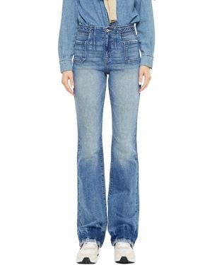 Kancan Denicee High Rise Bootcut Jeans - Blue