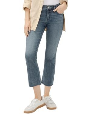 Silver Jeans Co. Elyse Mid Rise Comfort Fit Kick Flare Jeans - Blue